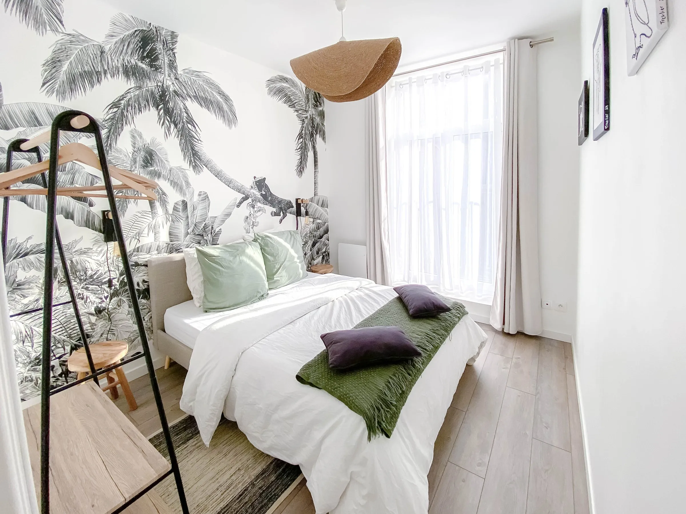 La chambre Panthère, vue de la porte